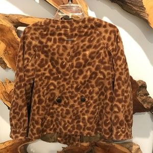 DKNY animal print jacket